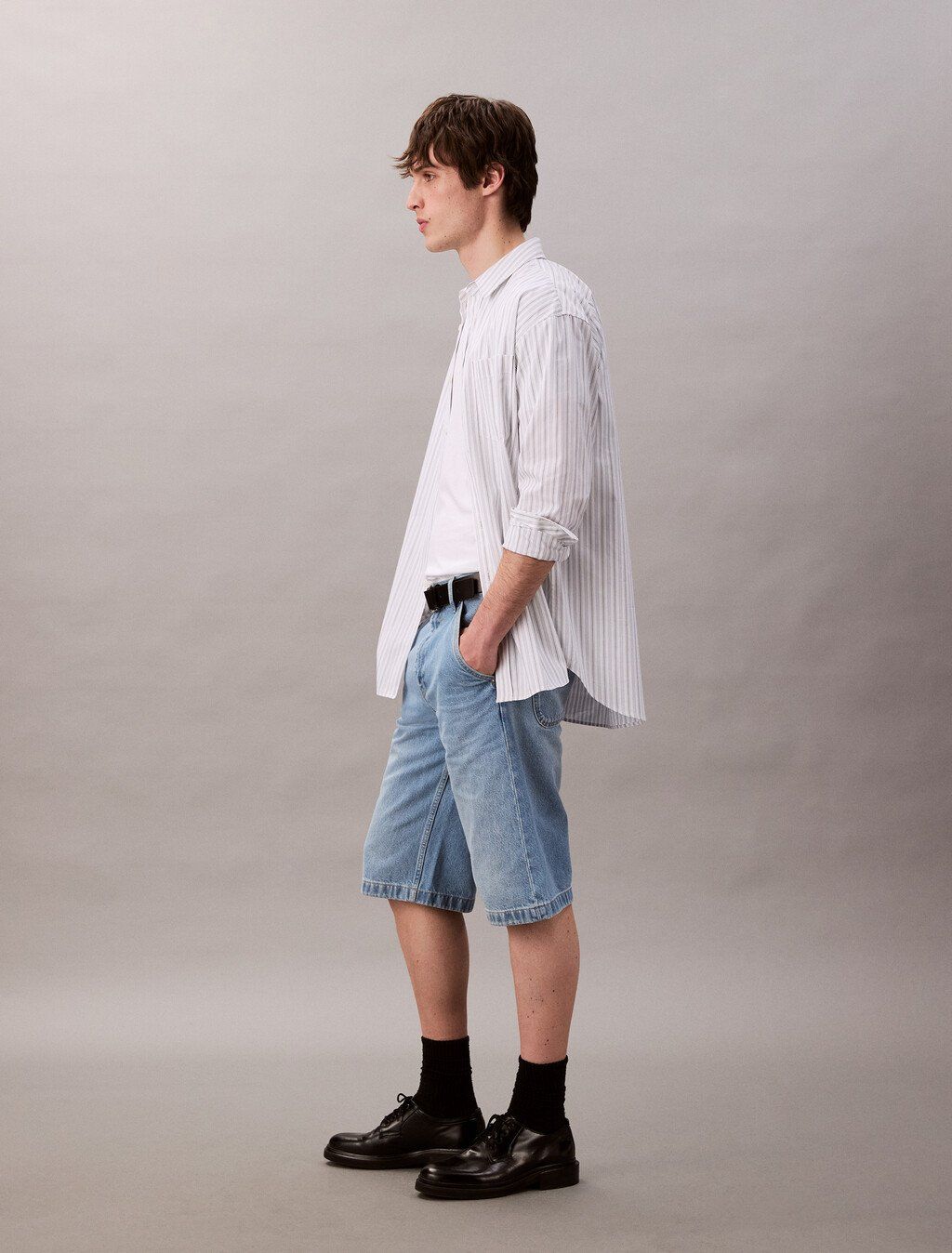 Calvin Klein - Quần jeans ngắn nam 90's Carpenter Denim Shorts