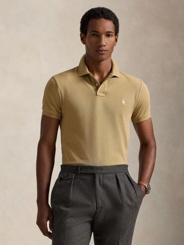 Ralph Lauren - Áo Thun Có Cổ Nam Slim Fit Mesh Polo Shirt