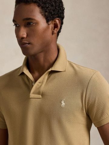 Ralph Lauren - Áo Thun Có Cổ Nam Slim Fit Mesh Polo Shirt