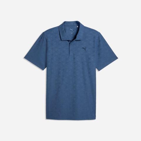 Puma - Áo Thun Có Cổ Nam Mattr Deco Jacquard Polo Dark Indigo