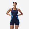 Speedo - Đồ bơi liền mảnh nữ Digital Printed Legsuit Navy