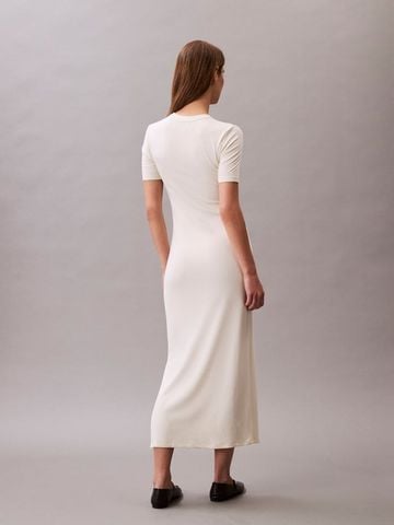 Calvin Klein - Đầm nữ Modal Stretch Rib Midi Dress - 3