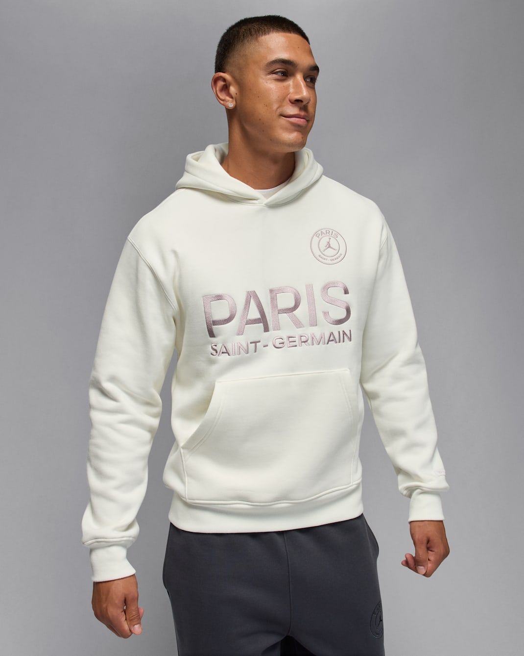 Nike - Áo khoác có mũ trùm đầu Nam Paris Saint-Germain Men's Fleece Hoodie