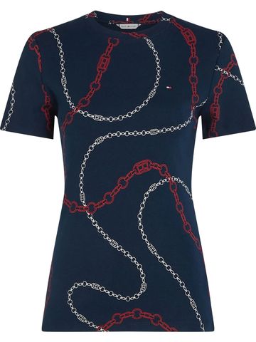 Tommy Hilfiger - Áo thun tay ngắn nữ TH Midi Slim Tee