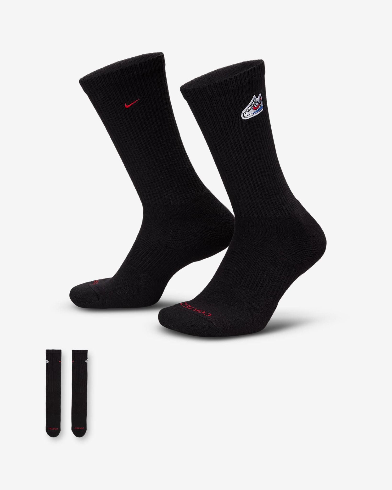 Nike - Vớ thể thao cổ cao Nam Nữ Everyday Cushioned Crew Socks (1 Pair)