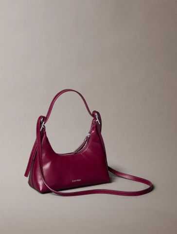Calvin Klein - Túi Đeo Vai Nữ Emblem HW Leather Mini Shoulder Bag - 2