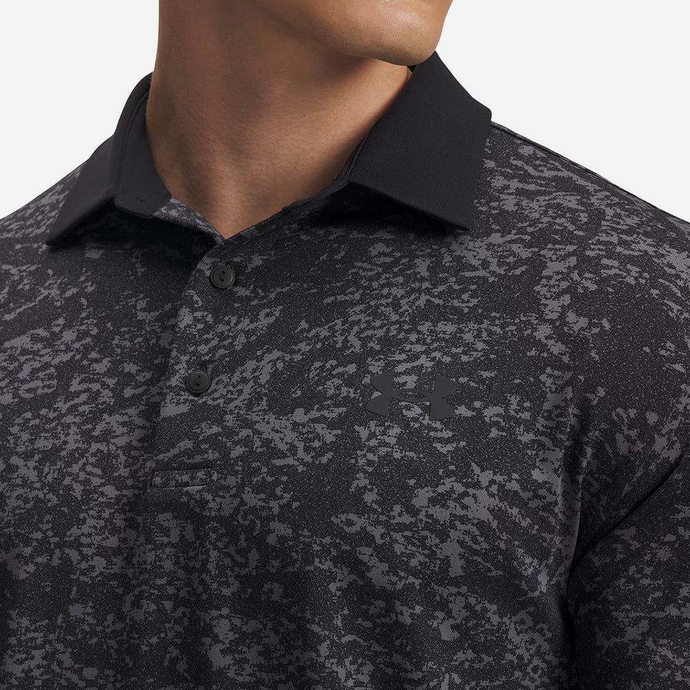 Under Armour - Áo thun có cổ thể thao nam Playoff 3.0 Printed Polo Golf