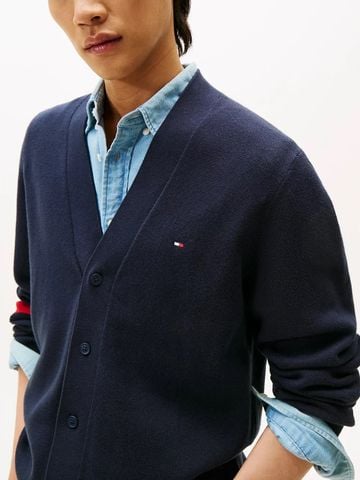 Tommy Hilfiger - Áo khoác len tay dài nam TH Cotton Silk Blend Cardigan - 3