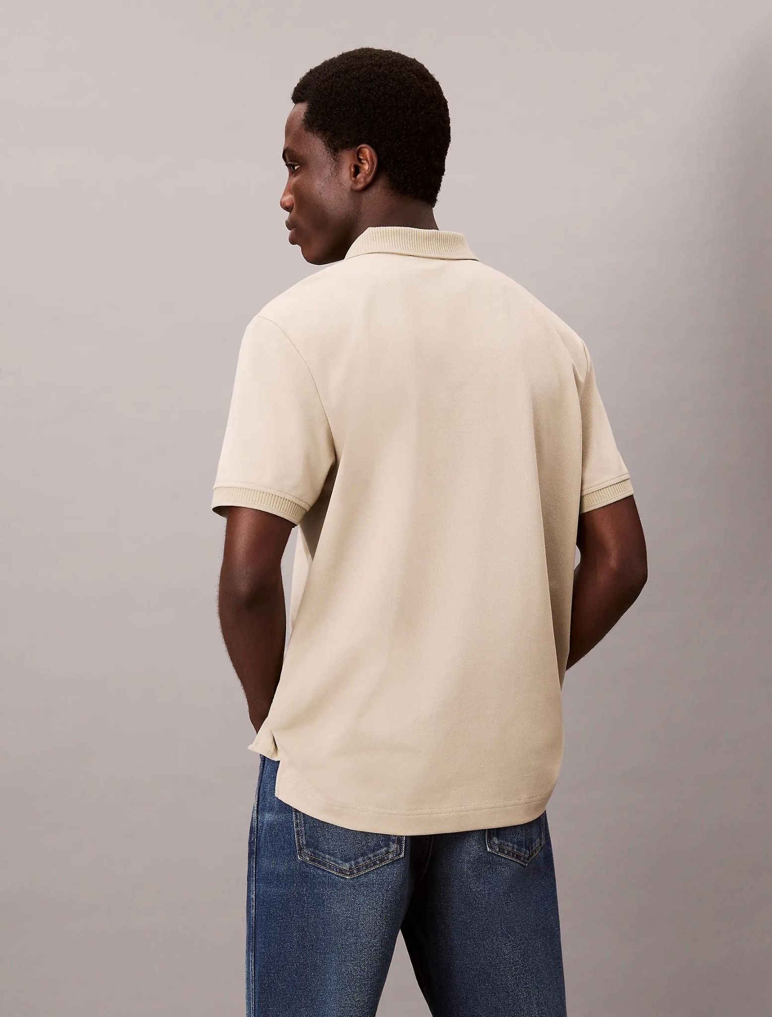 Calvin Klein - Áo polo tay ngắn nam Classic Cooling Regular Polo