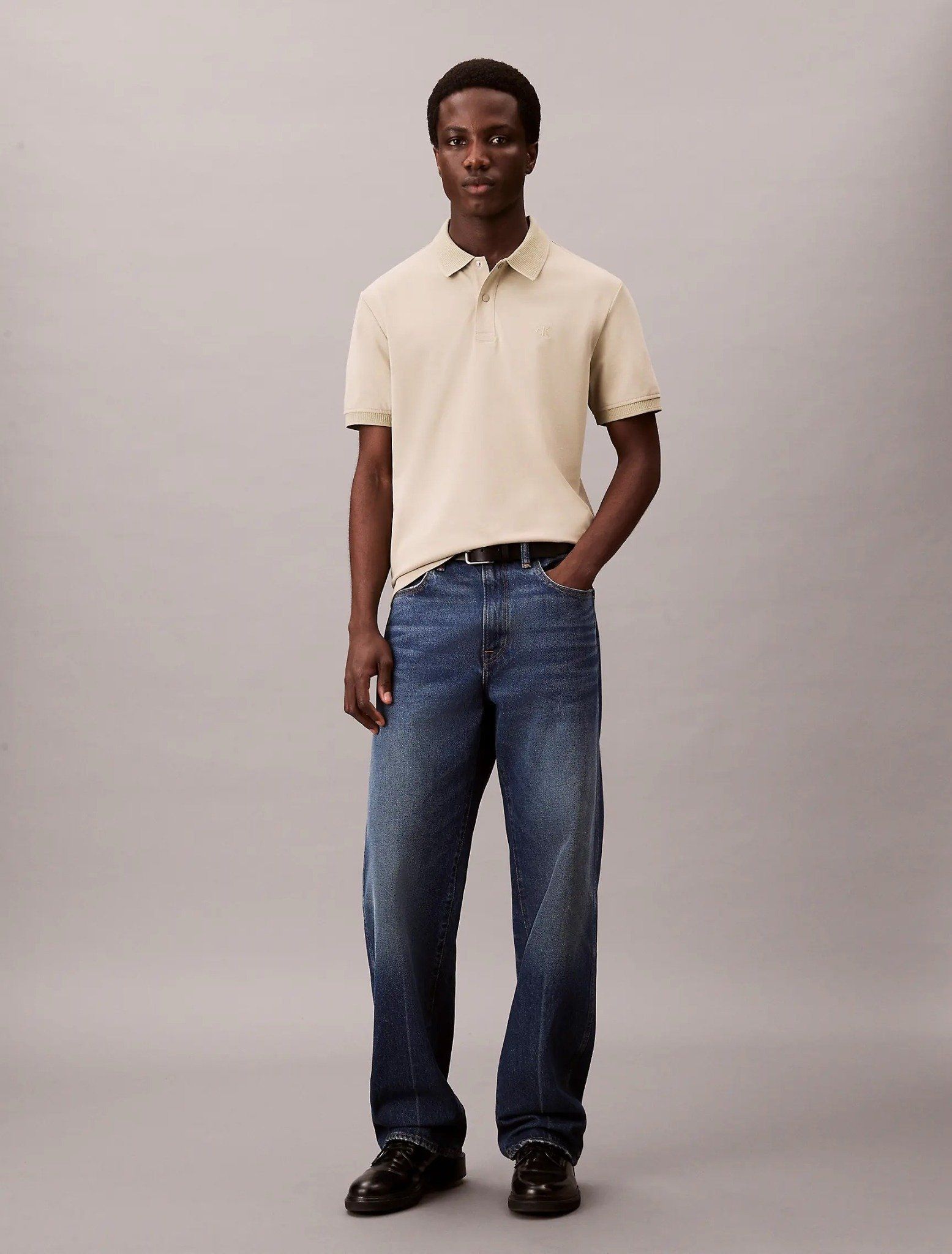 Calvin Klein - Áo polo tay ngắn nam Classic Cooling Regular Polo