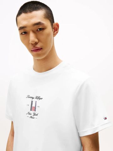 Tommy Hilfiger - Áo phông tay ngắn nam TH Seasonal Flag Logo Tee