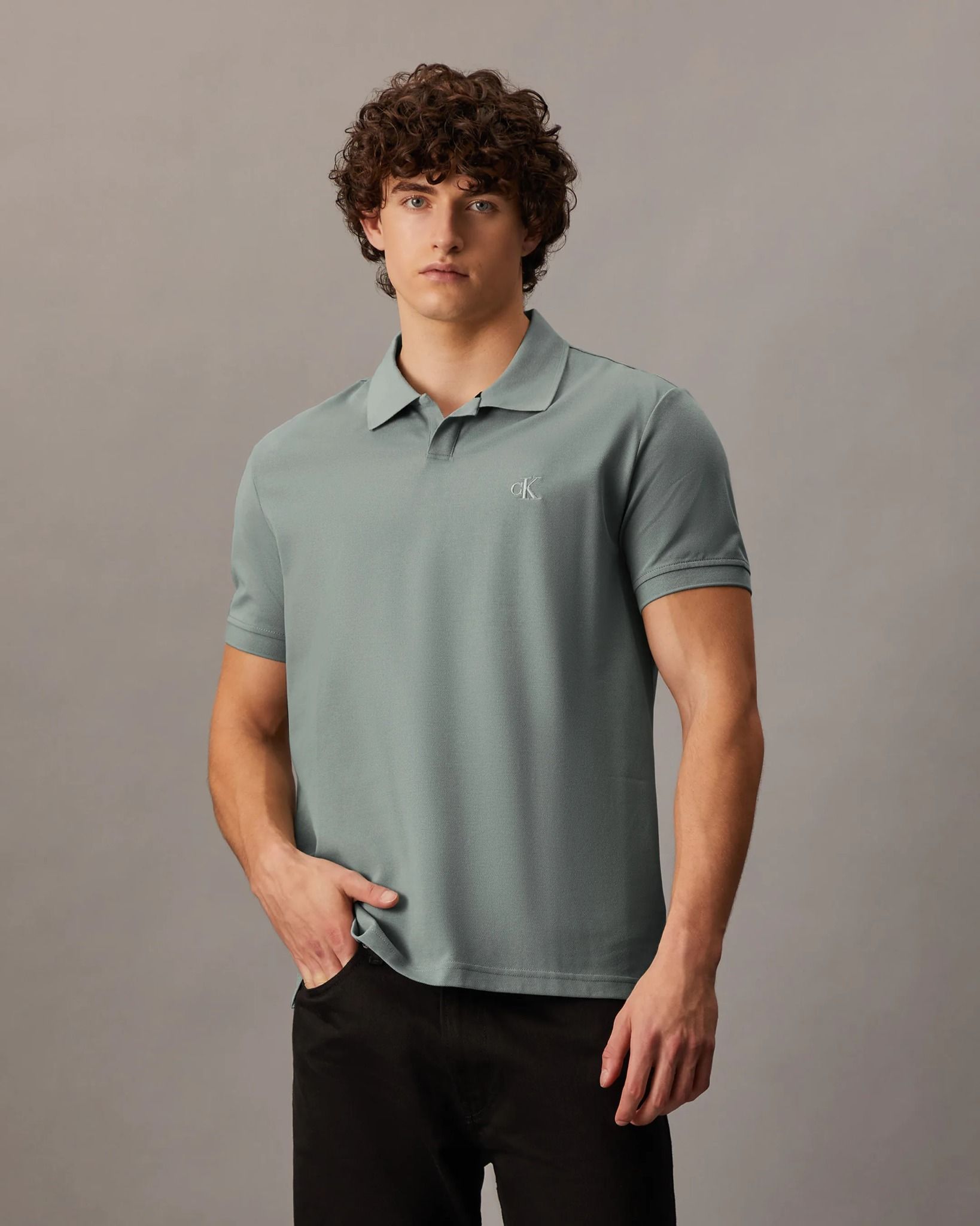 Calvin Klein - Áo polo tay ngắn CK nam Premium Cooling Polo
