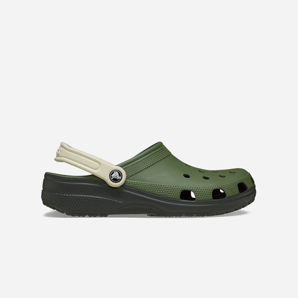 Crocs - Xăng đan nam nữ Classic Retro Sport Clog Army Green Lifestyle