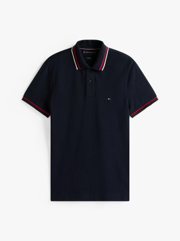 Tommy Hilfiger - Áo thun có cổ polo tay ngắn nam Cuff Interest Slim Fit Polo