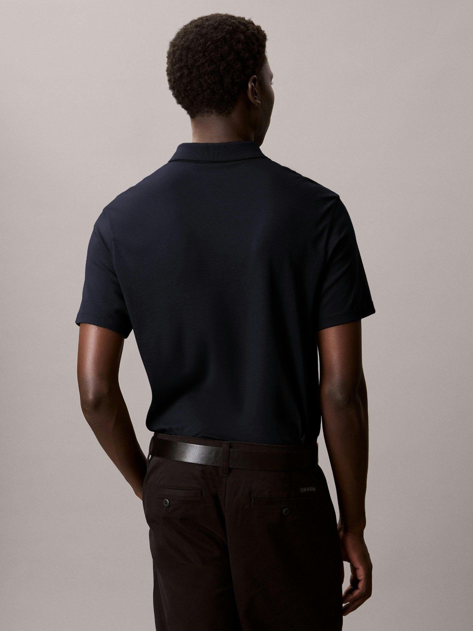 Calvin Klein - Áo polo tay ngắn nam Pima Cotton Polo Shirt