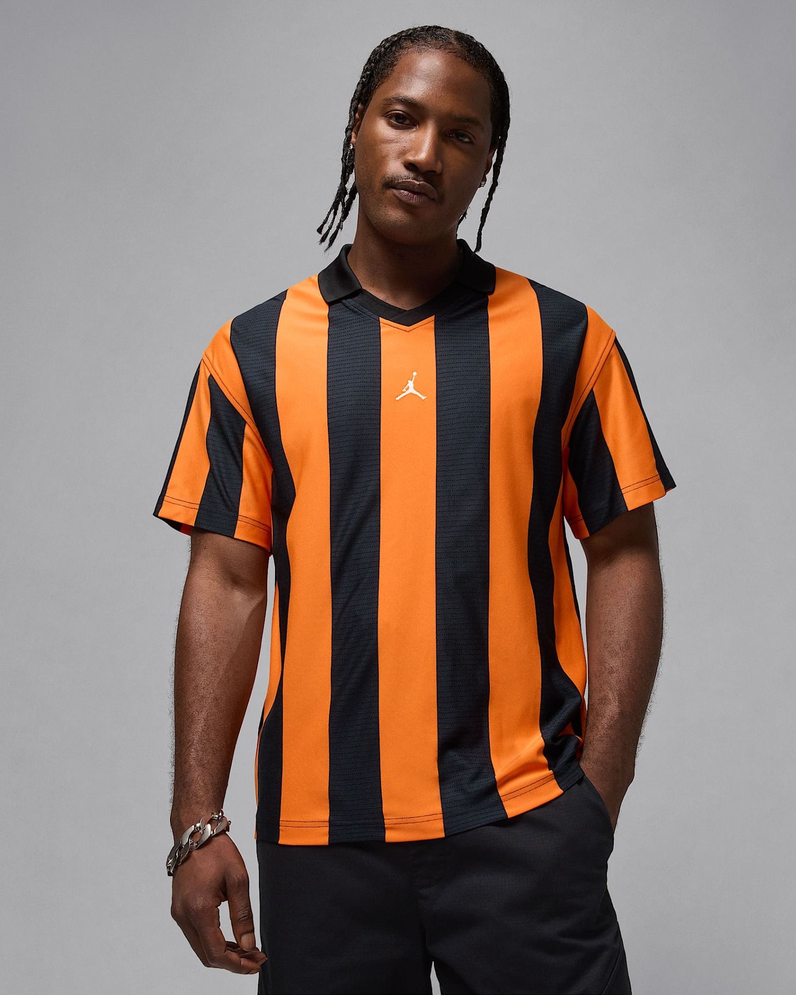 Nike - Áo polo thể thao Nam Jordan Brooklyn Men's Collegiate Goalie Top