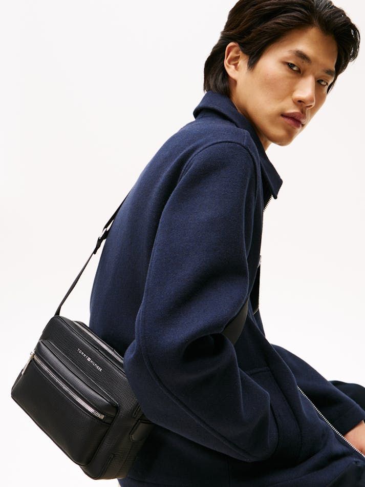 Tommy Hilfiger - Túi đeo chéo nam Leather Crossover Bag