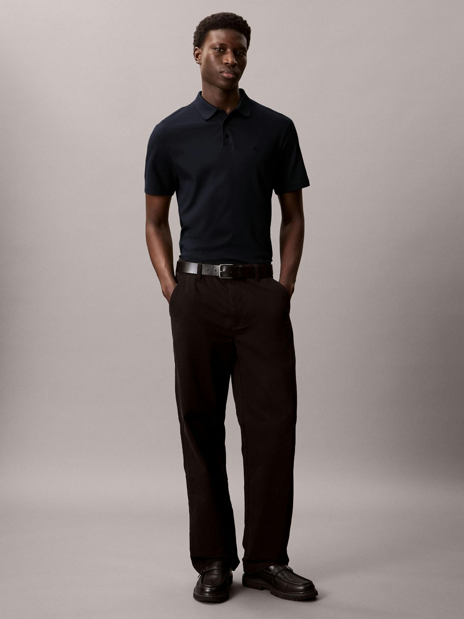 Calvin Klein - Áo polo tay ngắn nam Pima Cotton Polo Shirt