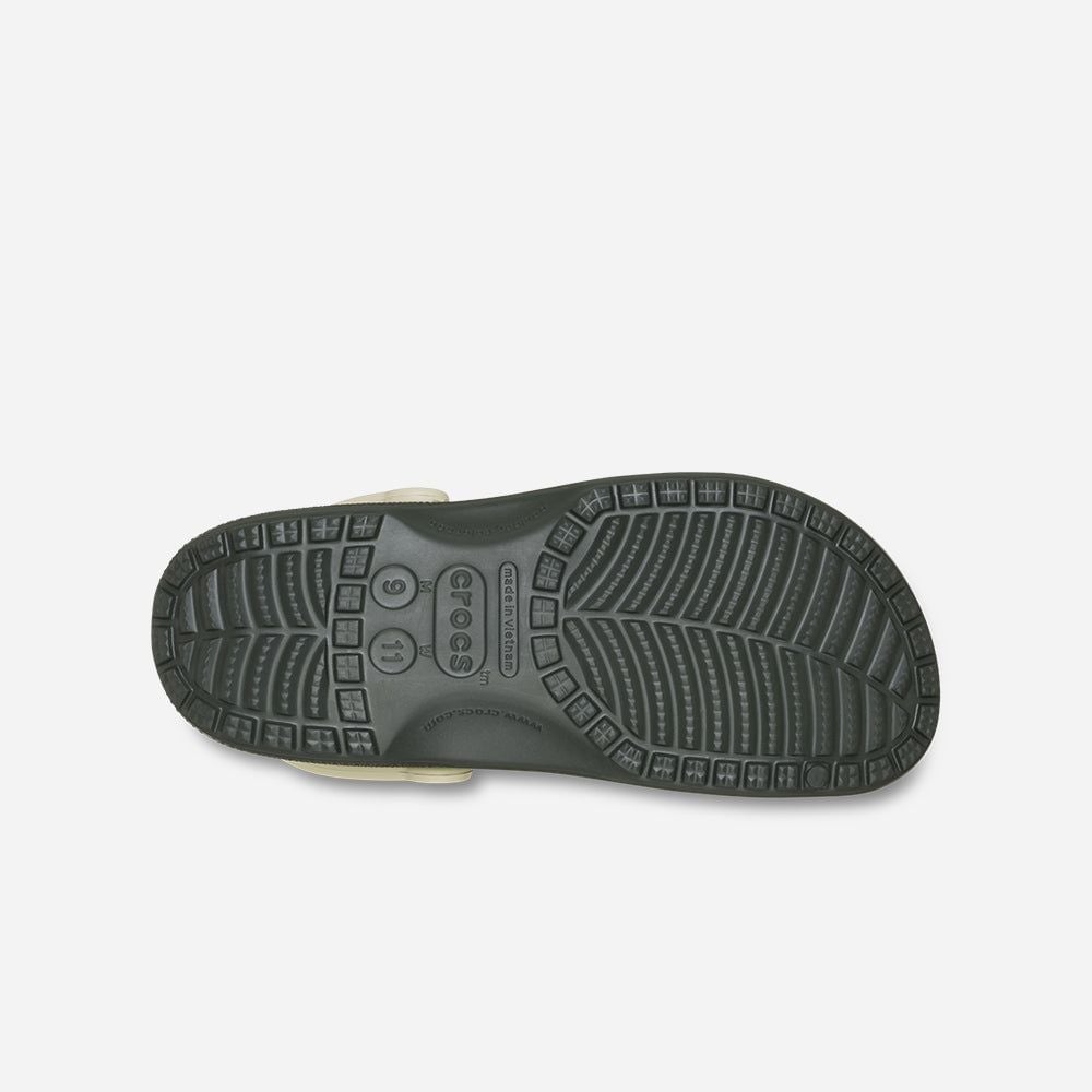 Crocs - Xăng đan nam nữ Classic Retro Sport Clog Army Green Lifestyle