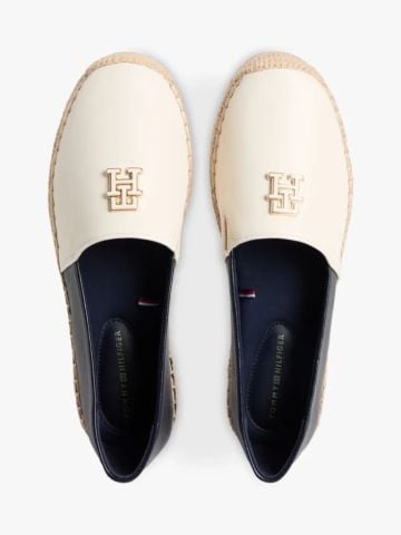 Tommy Hilfiger - Giày Thời Trang Nữ TH Monogram Leather Espadrilles