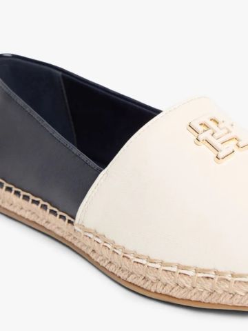 Tommy Hilfiger - Giày Thời Trang Nữ TH Monogram Leather Espadrilles
