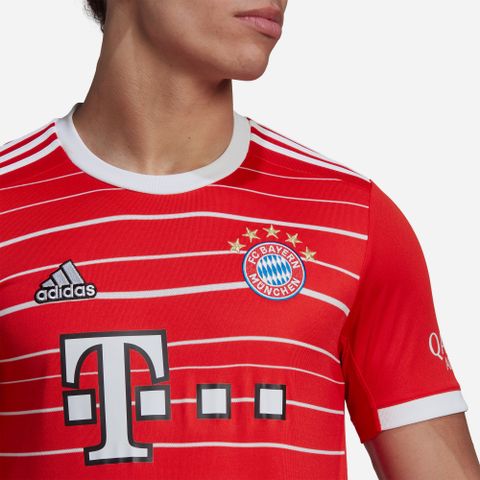 adidas - Áo thun đá banh Nam Men's Adidas Fc Bayern 22/23 Home Jersey - Red