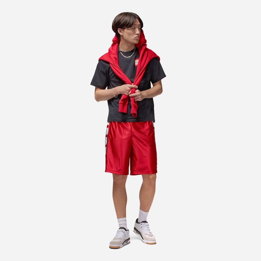 Nike - Áo thun bóng rổ Nam Men's Nike Jordan Brand Authentic Short Sleeve Crew T-Shirt - Black