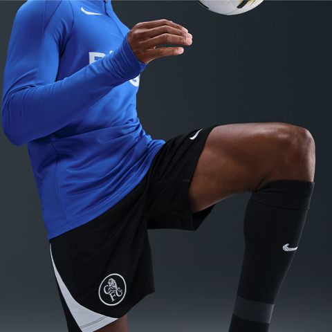 Nike - Quần ngắn đá banh Nam Men's Chelsea F.C. Strike Third Dri-Fit Total 90 Knit Shorts - Black