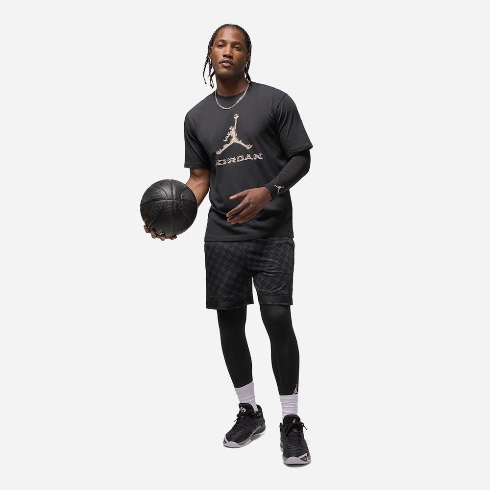 Nike - Áo thun bóng rổ Nam Men's Nike Jordan Dri-Fit Sport Short Sleeve Crew T-Shirt - Black