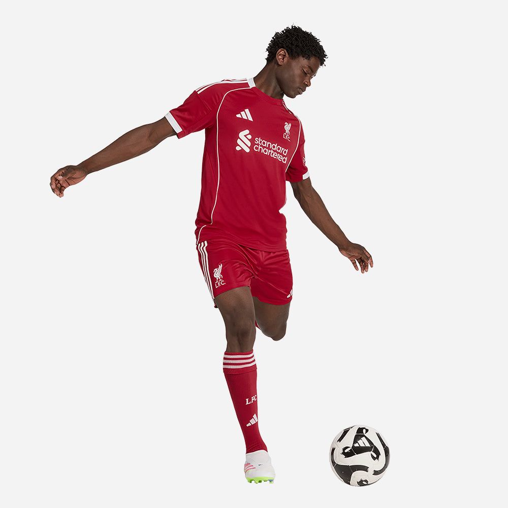 adidas - Quần ngắn đá banh Nam Men's Adidas Liverpool Home 25/26 Shorts - Red