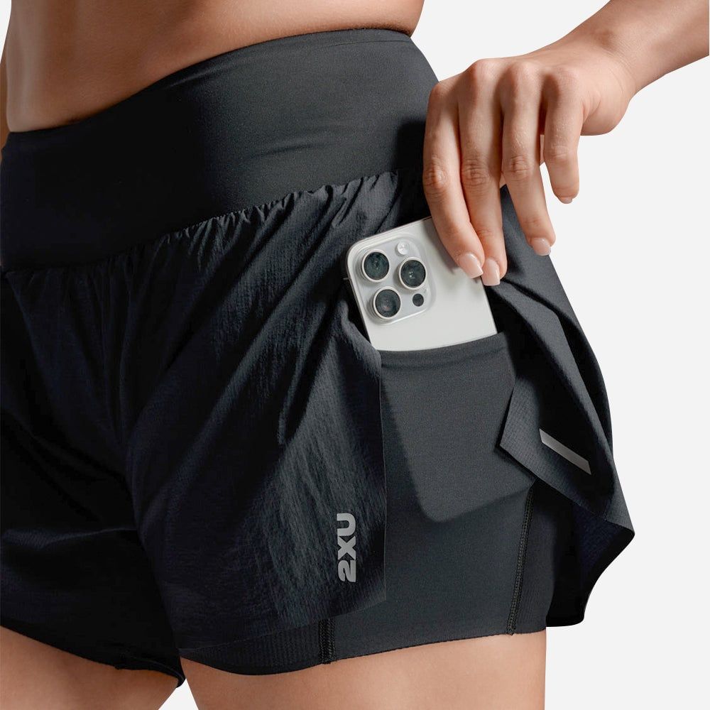 2Xu - Quần ngắn nữ Aero Hi-Rise2-In-1 3Inchshorts Running