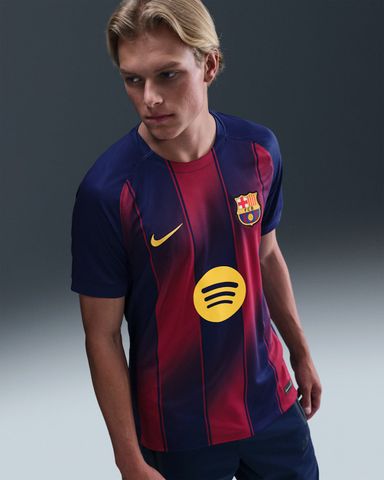 Nike - Áo Tay Ngắn Thể Thao Nam Nike FC Barcelona Dri-FIT Stadium Home Jersey