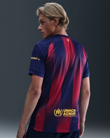 Nike - Áo Tay Ngắn Thể Thao Nam Nike FC Barcelona Dri-FIT Stadium Home Jersey