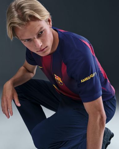 Nike - Áo Tay Ngắn Thể Thao Nam Nike FC Barcelona Dri-FIT Stadium Home Jersey