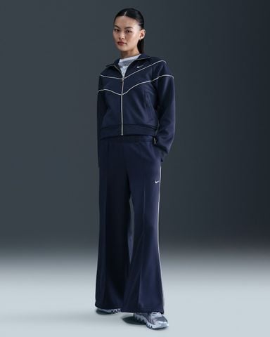 Nike - Quần dài thể thao ống rộng Nữ Sportswear Women's Mid-Rise Wide-Leg Tracksuit Bottoms