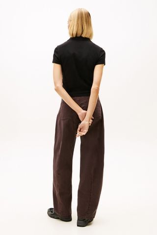 Tommy Hilfiger - Áo Thun Có Cổ Nữ Slim Short Sleeve Essential Polo