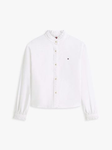 Tommy Hilfiger - Áo Sơ Mi Nữ Boxy Fit Ruffle Short Oxford Shirt