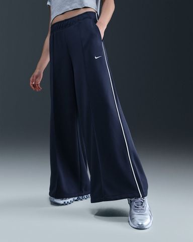 Nike - Quần dài thể thao ống rộng Nữ Sportswear Women's Mid-Rise Wide-Leg Tracksuit Bottoms