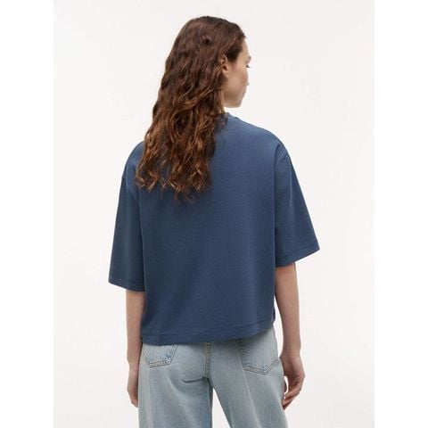 Tommy Hilfiger - Áo Thun Tay Ngắn Nữ Crest Embroidery Relaxed Washed Jersey T-Shirt - 2