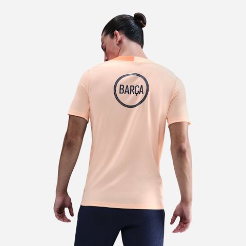 Nike - Áo đá banh Nam F.C. Barcelona Strike Dri-Fit Total 90 Knit Football T-Shirt - Coral
