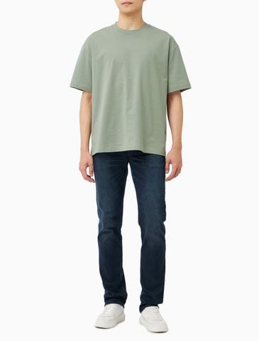 Calvin Klein - Áo Thun Tay Ngắn Nam Oversized Emboss Monologo