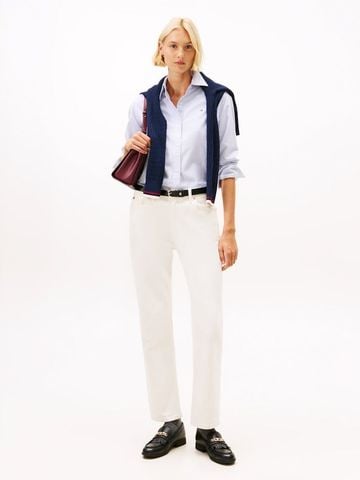 Tommy Hilfiger - Áo Sơ Mi Tay Dài Nữ Oxford Relaxed Long Sleeve Shirt