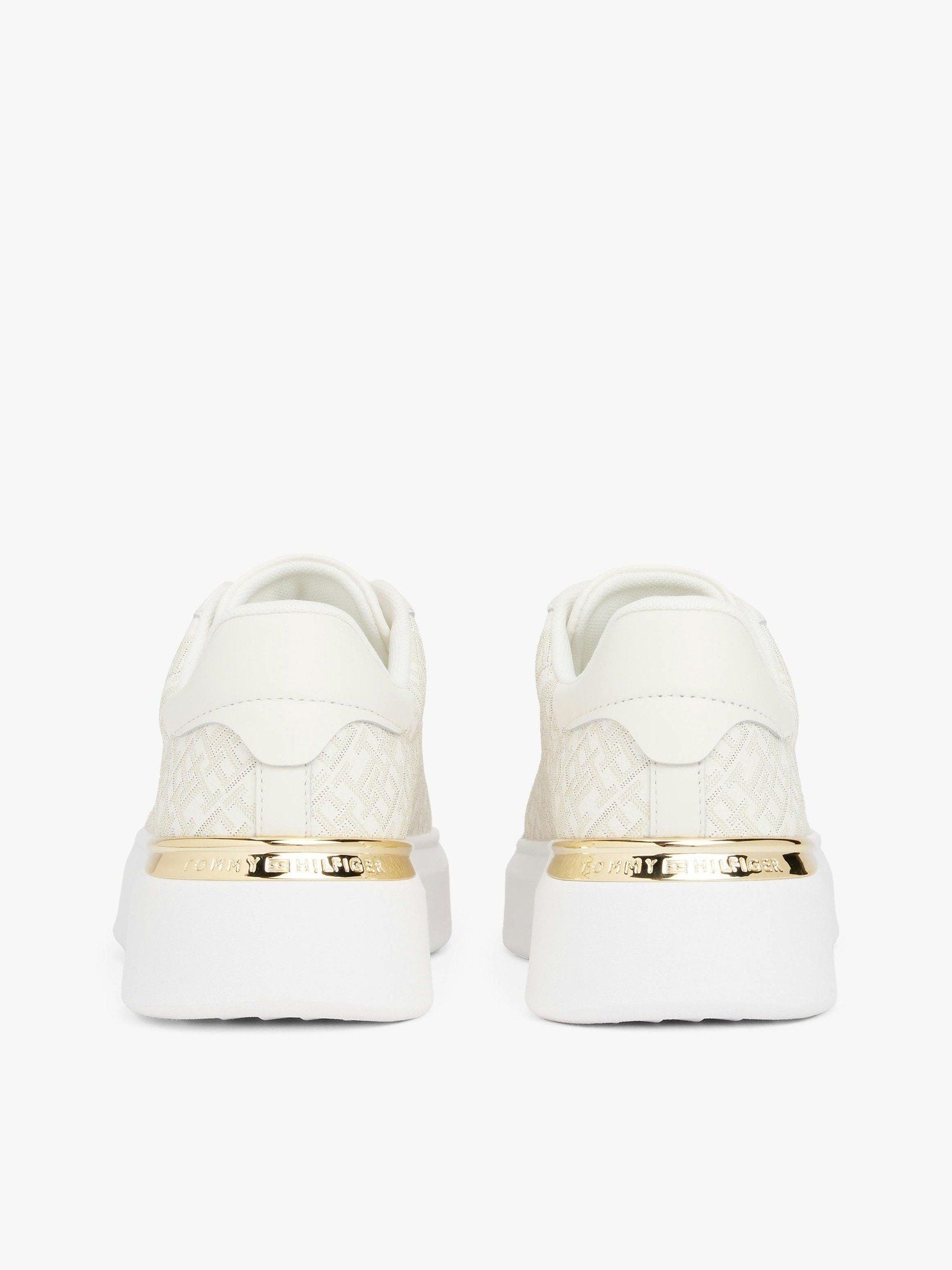 Tommy Hilfiger - Giày nữ TH Monogram Leather Platform Trainers