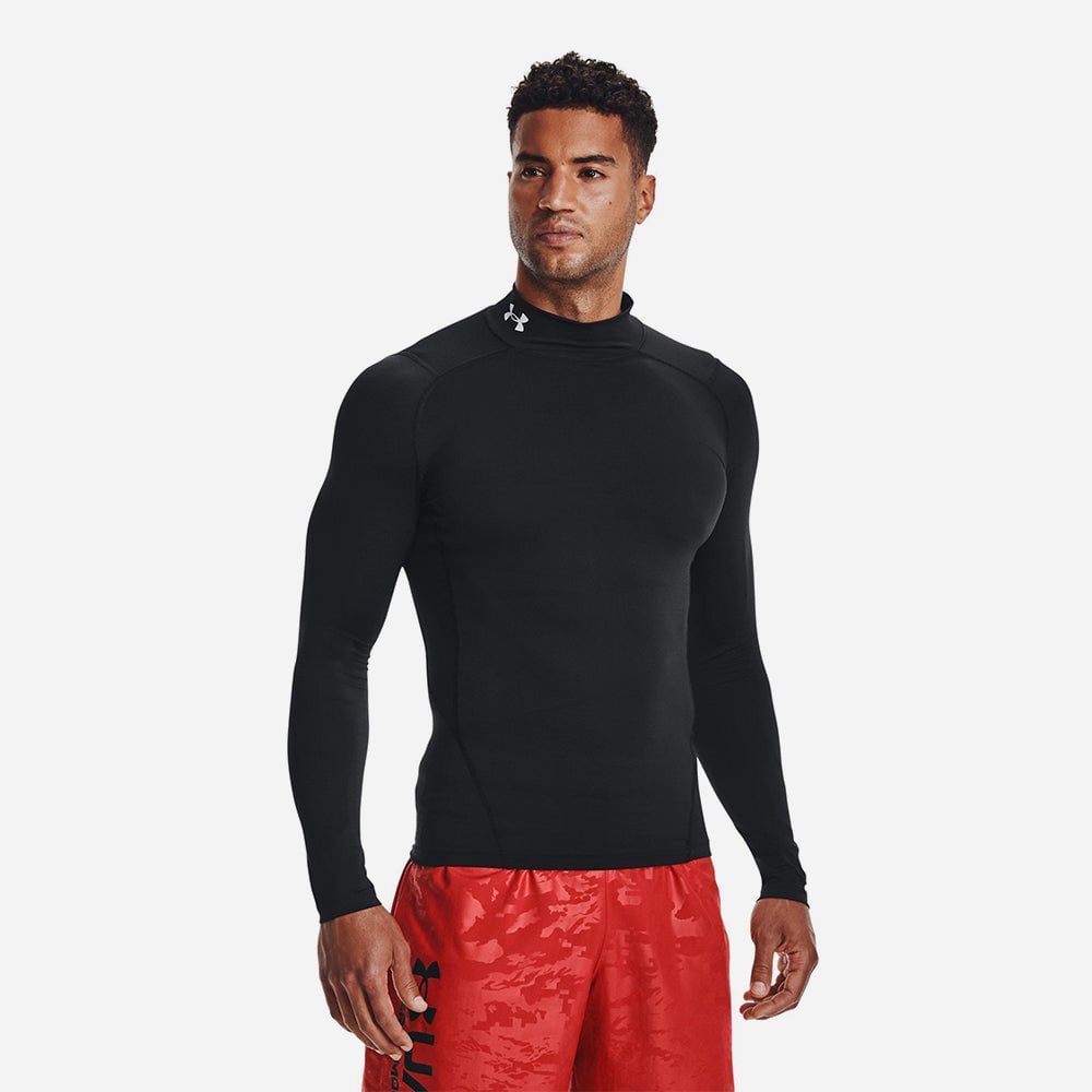 Under Armour - Áo thun tay dài thể thao nam Heatgear Armour Comp Mock Long Sleeve T-Shirt
