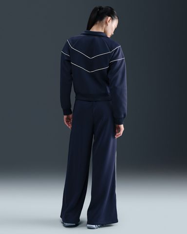Nike - Quần dài thể thao ống rộng Nữ Sportswear Women's Mid-Rise Wide-Leg Tracksuit Bottoms