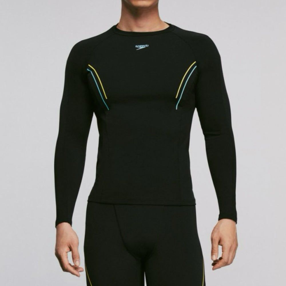 Speedo - Áo bơi chuyên dụng nam Hero 2025 Long Sleeve Rashguard Top Am Swimming