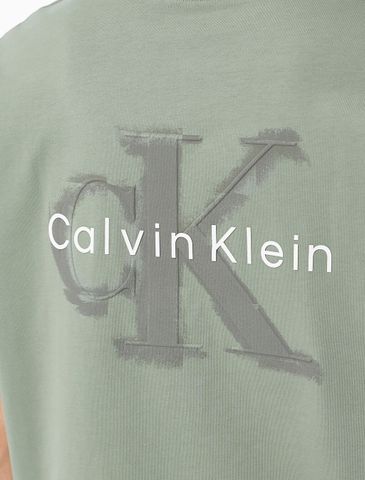 Calvin Klein - Áo Thun Tay Ngắn Nam Oversized Emboss Monologo
