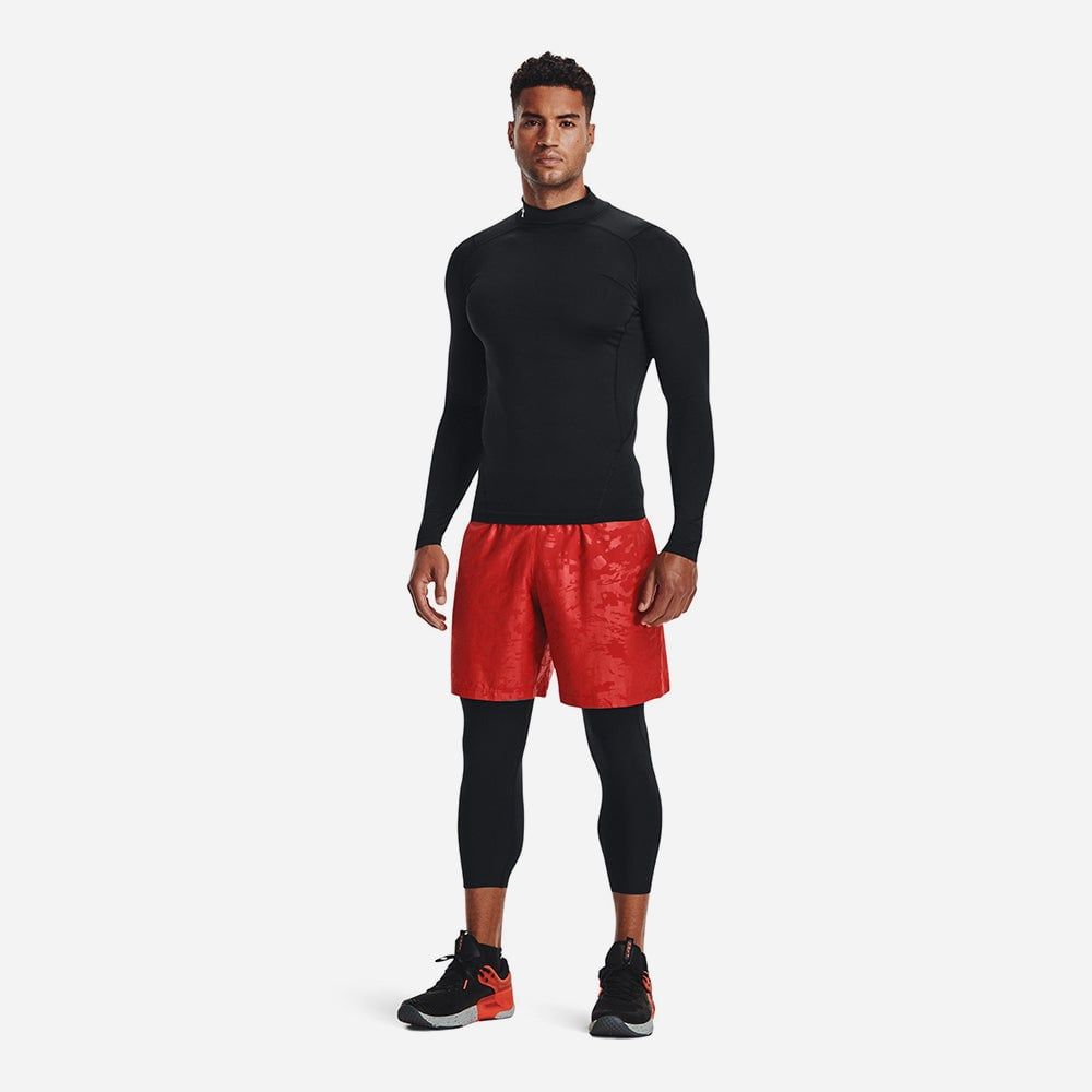 Under Armour - Áo thun tay dài thể thao nam Heatgear Armour Comp Mock Long Sleeve T-Shirt