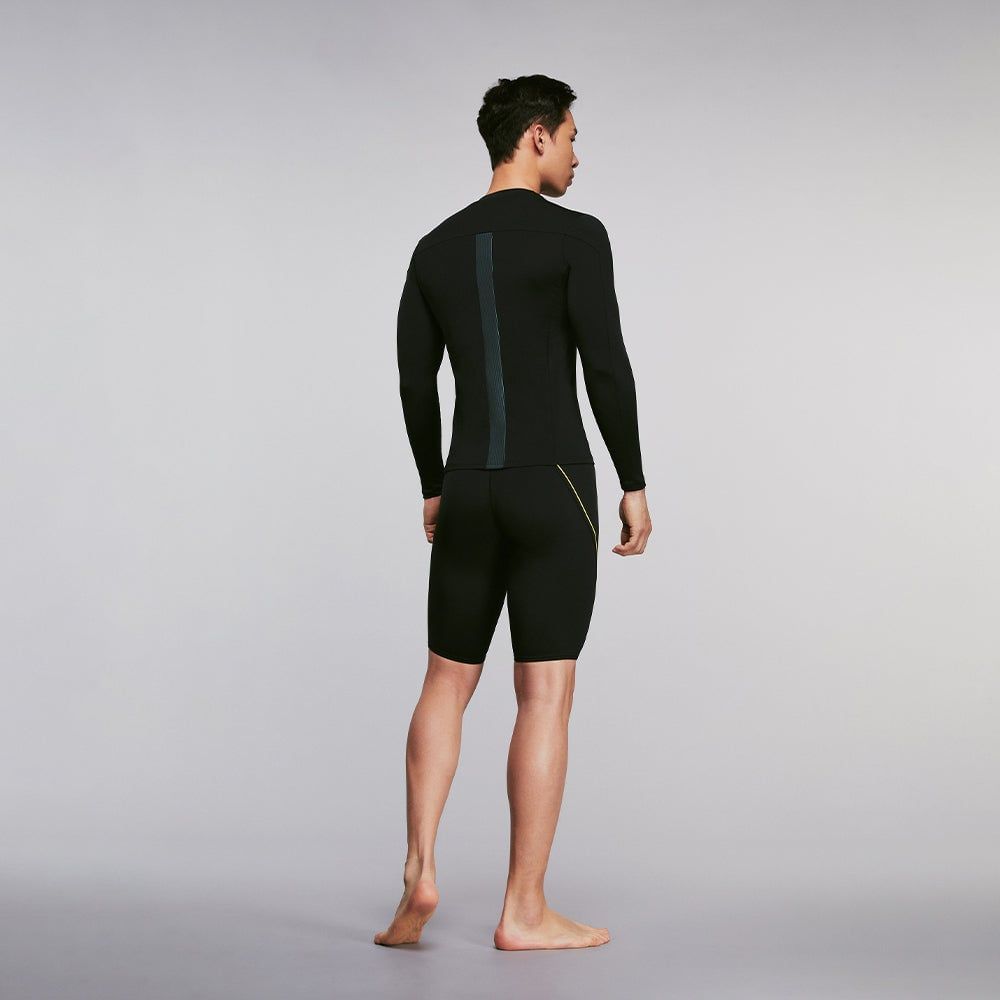 Speedo - Áo bơi chuyên dụng nam Hero 2025 Long Sleeve Rashguard Top Am Swimming