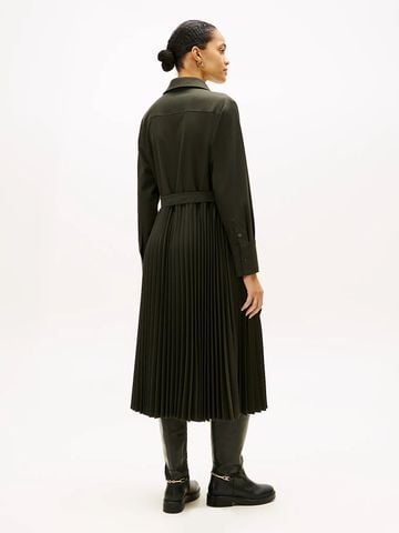 Tommy Hilfiger - Đầm nữ Pleated Relaxed Midi Shirt Dress